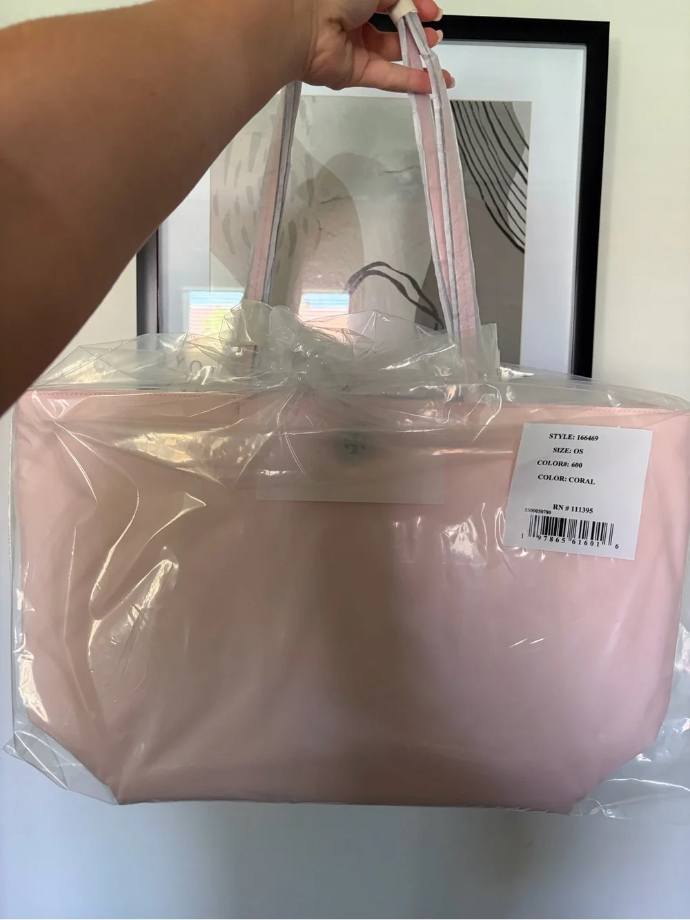 Tory Burch Nylon Pink Tote Bag